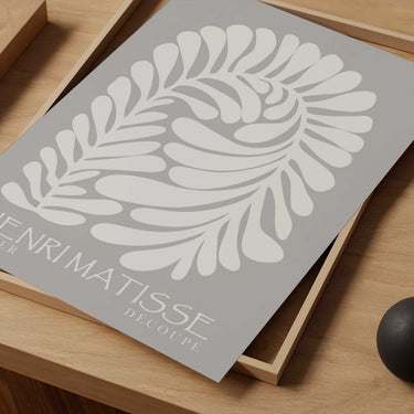 Grey Matisse Papier Decoupe Print II