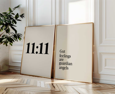 11:11 & Gut Feelings Are Guardian Angels Curated Pair