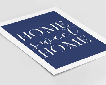 Blue Home Sweet Home Print