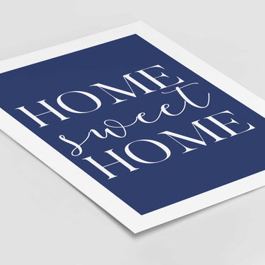 Blue Home Sweet Home Poster