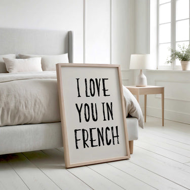 I Love You In French Print