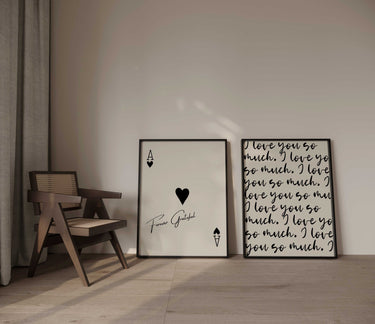 Forever Grateful & I Love You So Much Curated Print Pair