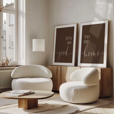 It’s So Good To Be Home II – Set of 2 Typography Prints