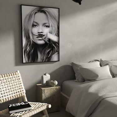 Kate Moustache Print