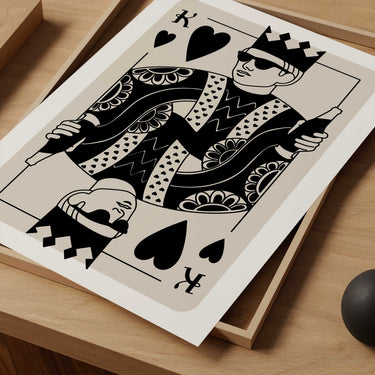King Of Hearts Print