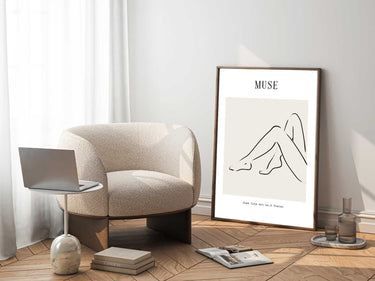 La Muse Lines Print