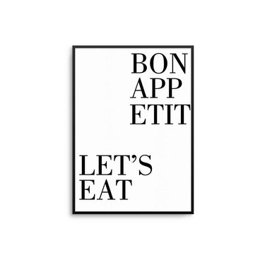 Bon Appeitit Let's Eat Poster