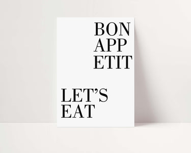Bon Appeitit Let's Eat Print