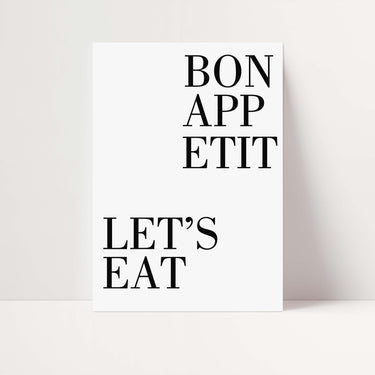 Bon Appeitit Let's Eat Poster