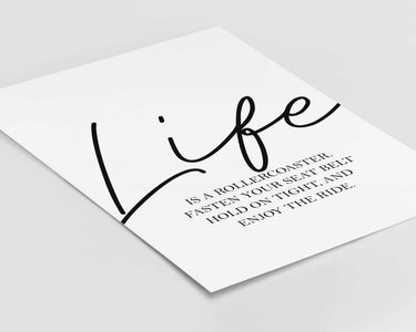 Life is A Rollercoaster Print