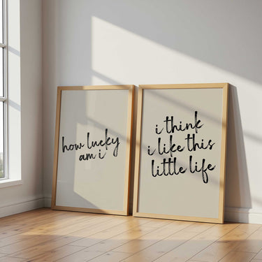 I Think I Like This Little Life & How Lucky Am I | Curated Pair