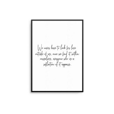 Love Outside Poster