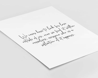 Love Outside Print