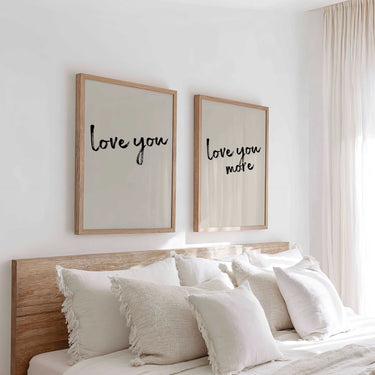 Love You More Curated Print Pair