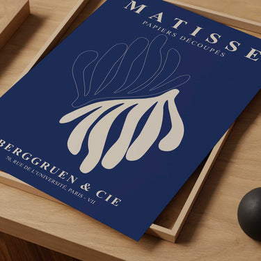 Matisse Blue Curves Poster