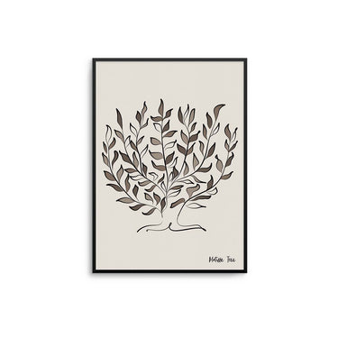 Matisse Neutral Tree Poster