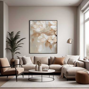 Neutral Oil Flower Print II