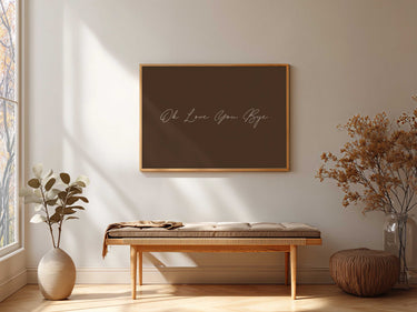 Ok Love You Bye Script Print
