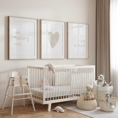 Our Darling Boy – Set of 3 Nursery Prints