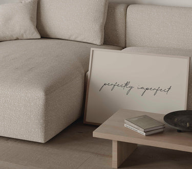 Perfectly Imperfect Typography Print