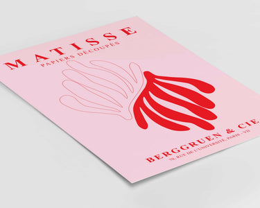 Pink & Red Matisse Curves Print
