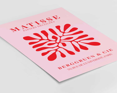 Pink & Red Matisse Cut Outs Print