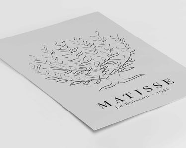 Grey Matisse Plain Tree Print