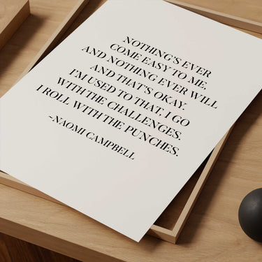 Roll With The Punches Print