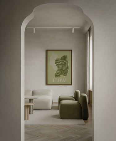 Sage Flow Form Print