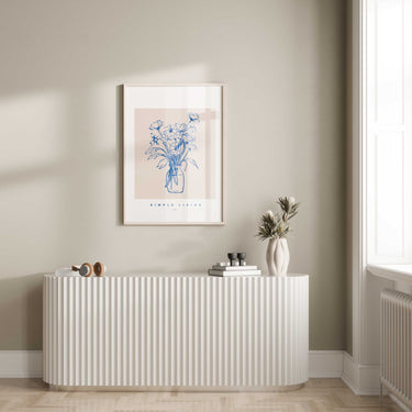 Simple Living Flowers Print