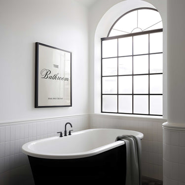 The Bathroom – Soak Away the Day Typography Print
