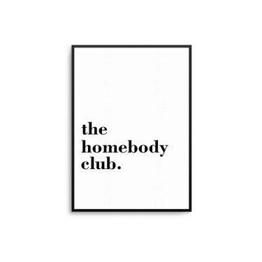 The Homebody Club Poster
