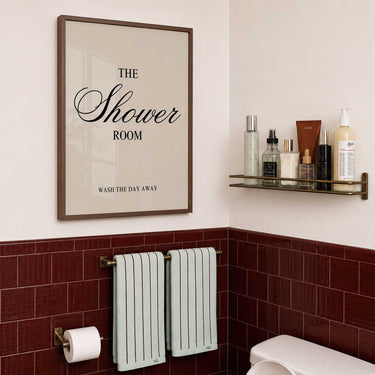The Shower Room – Bathroom Typography Print