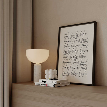 This Feels Like Home Italic Script Print