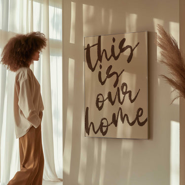 This Is Our Home Typography Print