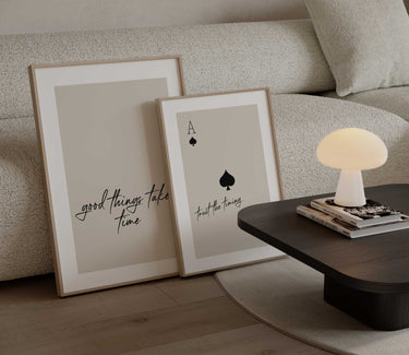 Trust The Timing & Good Things Take Time Curated Pair | Set of 2 Prints