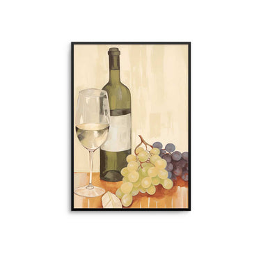 Wine & Grapes Poster