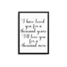 A Thousand Years - D'Luxe Prints