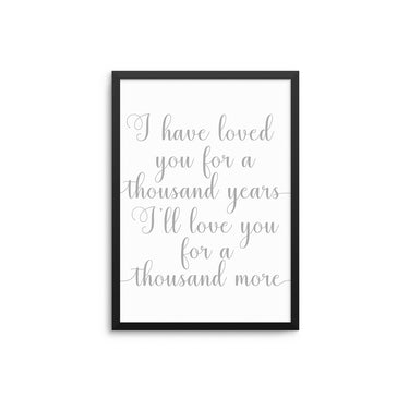 A Thousand Years - D'Luxe Prints