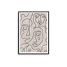 Abstract Faces - Coco Beige - D'Luxe Prints