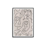 Abstract Faces - Coco Beige - D'Luxe Prints