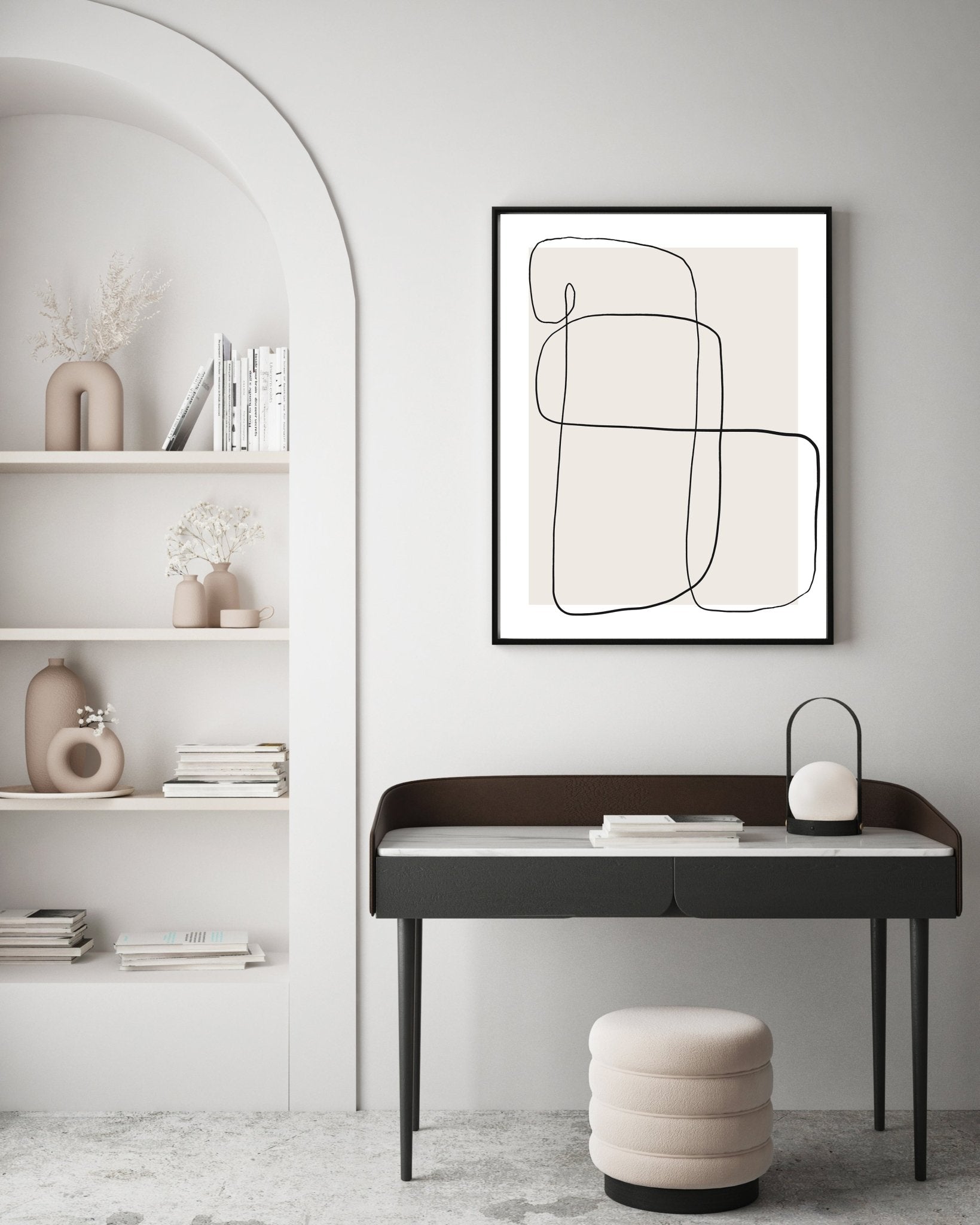 Abstract Free Lines - D'Luxe Prints