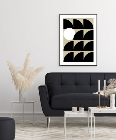 Abstract Moon Poster - D'Luxe Prints