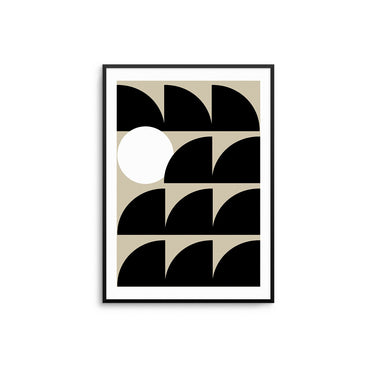 Abstract Moon Poster - D'Luxe Prints