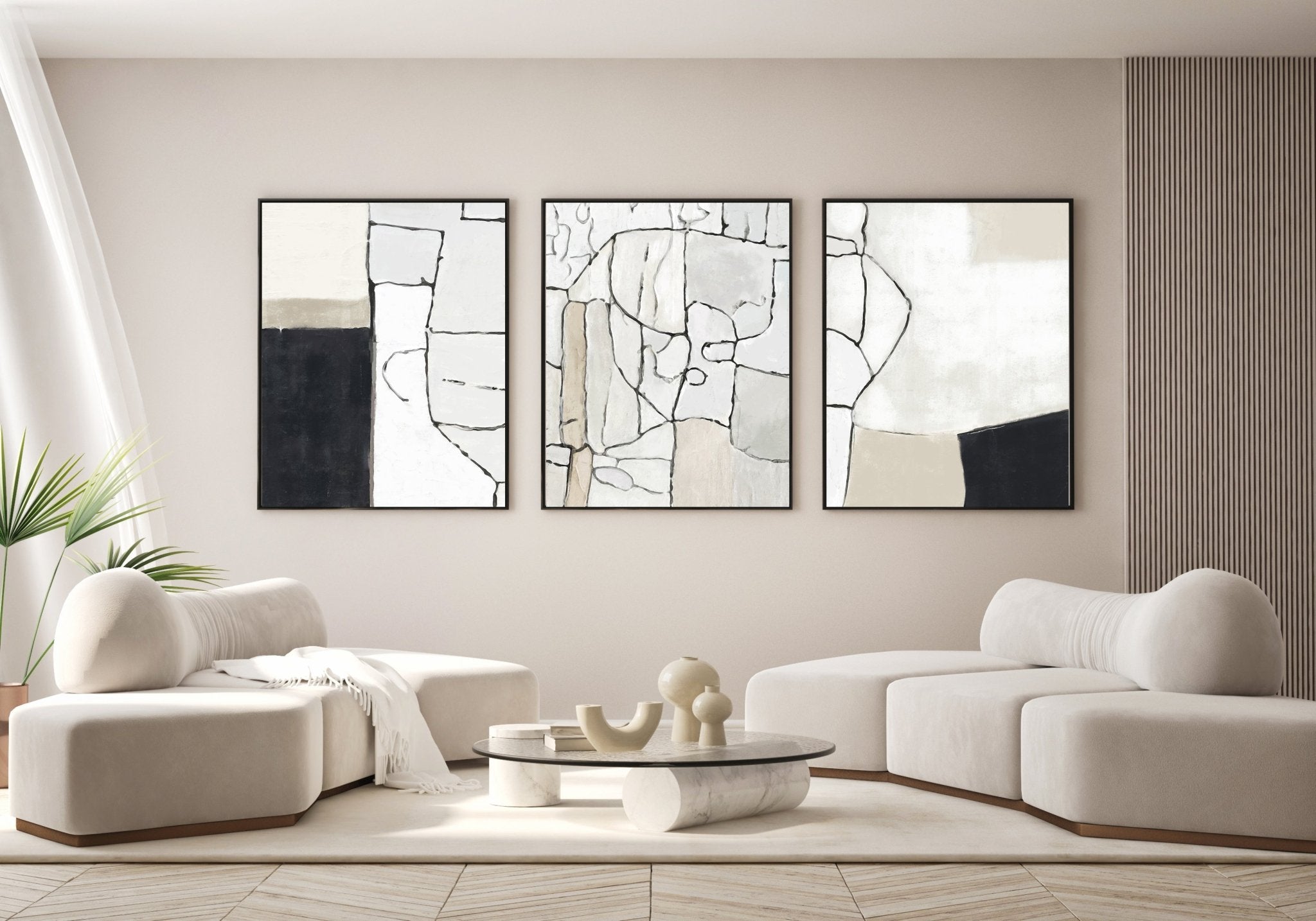 Abstract Mosaic Trio Set - D'Luxe Prints