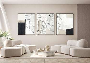 Abstract Mosaic Trio Set - D'Luxe Prints