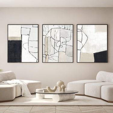 Abstract Mosaic Trio Set - D'Luxe Prints