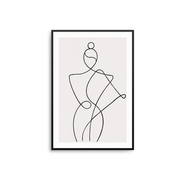 Abstract Woman Beige IIII - D'Luxe Prints