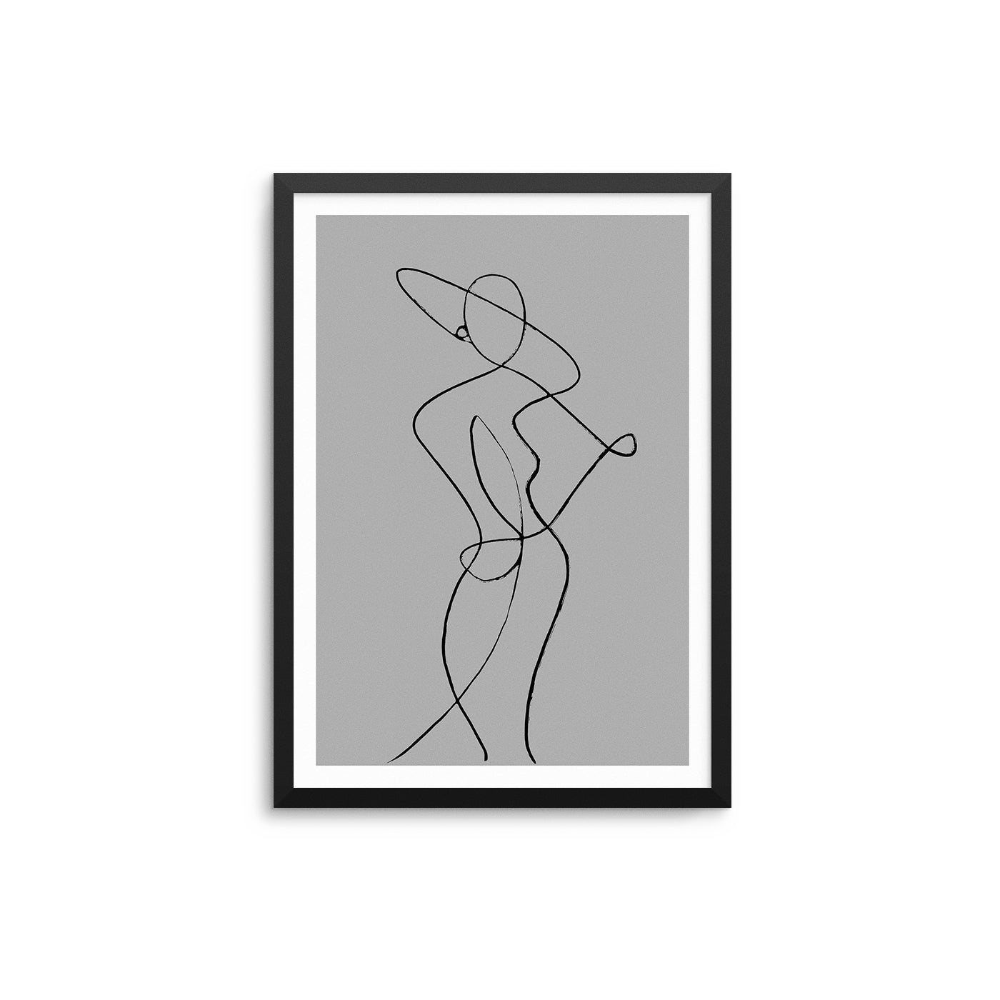 Abstract Woman - Grey - D'Luxe Prints