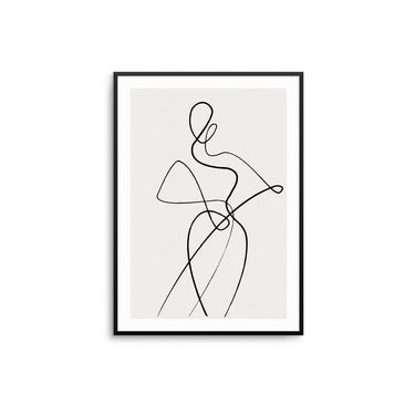 Abstract Woman II - Beige - D'Luxe Prints